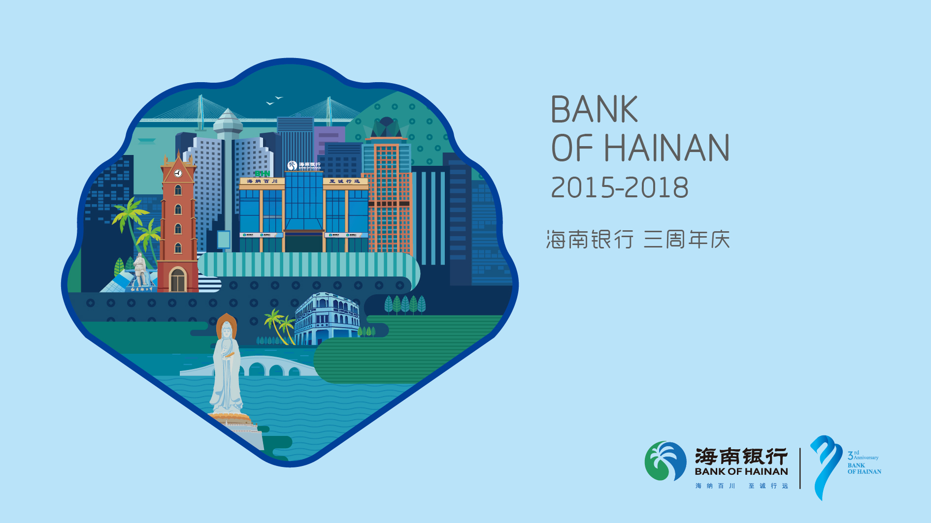 河北海南银行品牌形象宣传设计